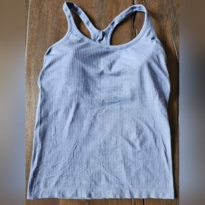 Lululemon Ebb to Street Tank Cornflower Blue Size 12 Pristine!
